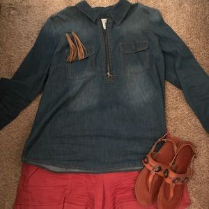 Red Old Navy Shorts Size 14